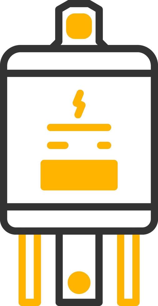 Electrical Circuit Relay Line Two Color vector