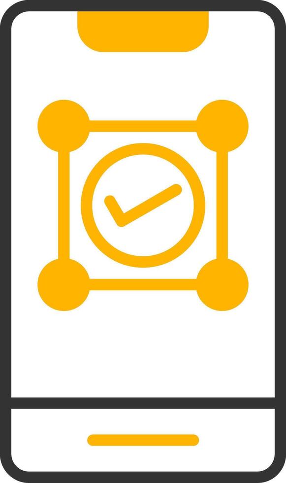 Mobile First Design Icon Line Two Color vector