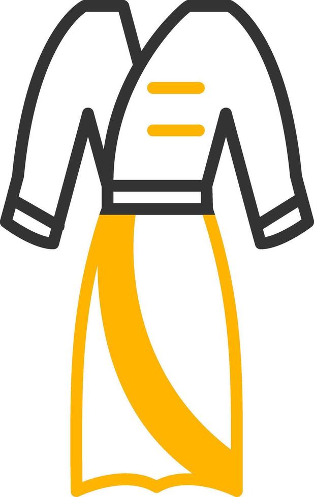 Cozy Cotton Bathrobe Line Two Color vector