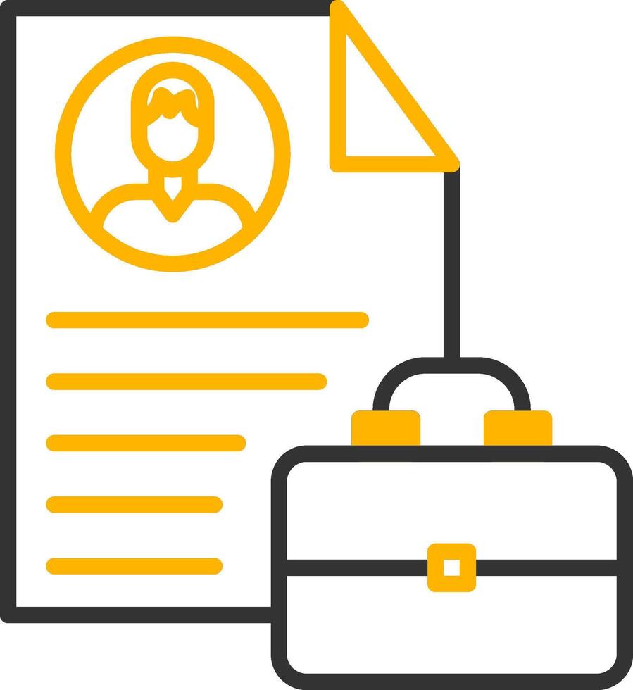 OnGlyph Work Portfolio Page Line Two Color vector