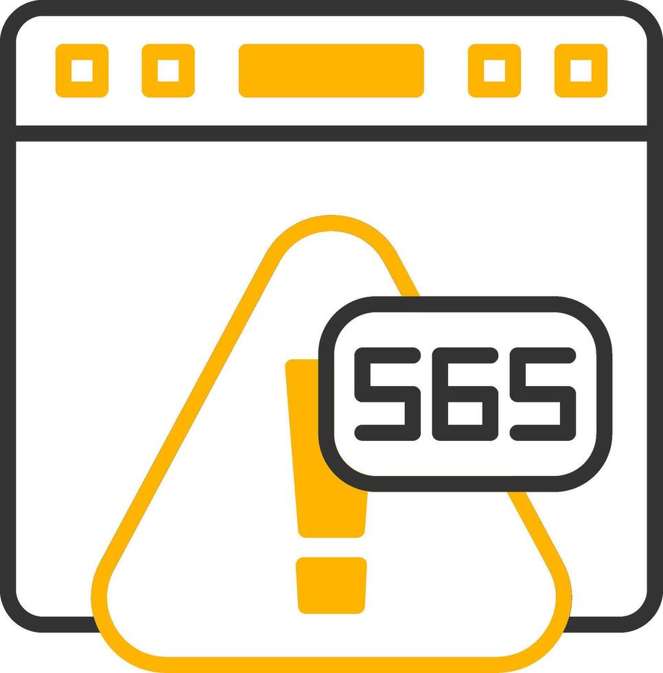 Error 565 Session Key Expired Line Two Color vector