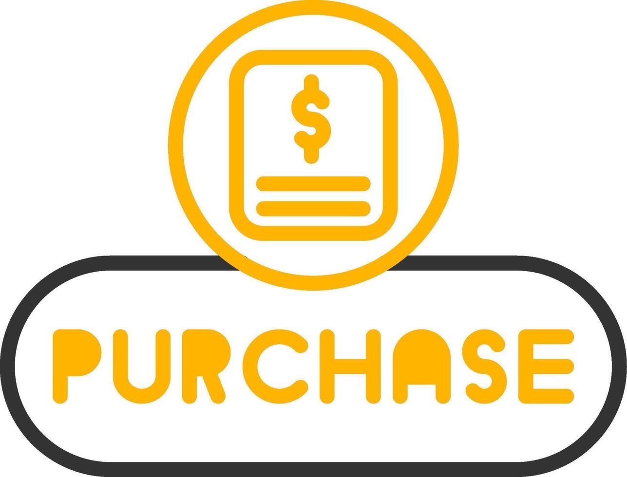 Complete Purchase Button Line Two Color vector