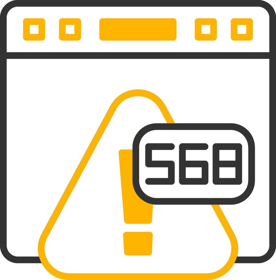 Error 568 Message Queue Overflow Line Two Color vector