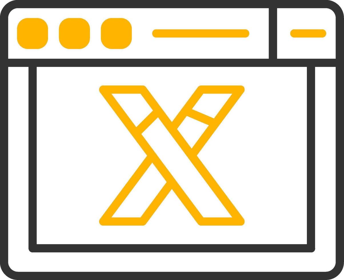 Vuex Central Store Icon Line Two Color vector