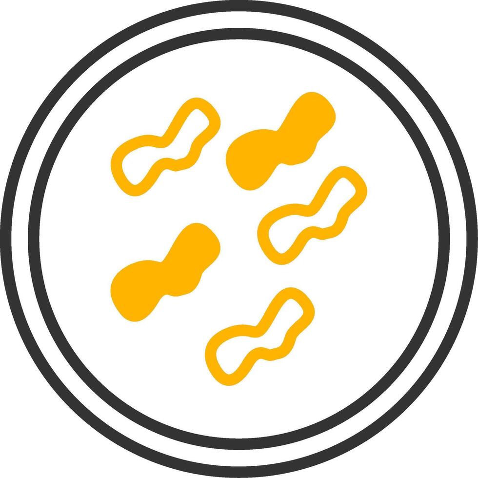 Megasphaera elsdenii Rumen Microflora Line Two Color vector