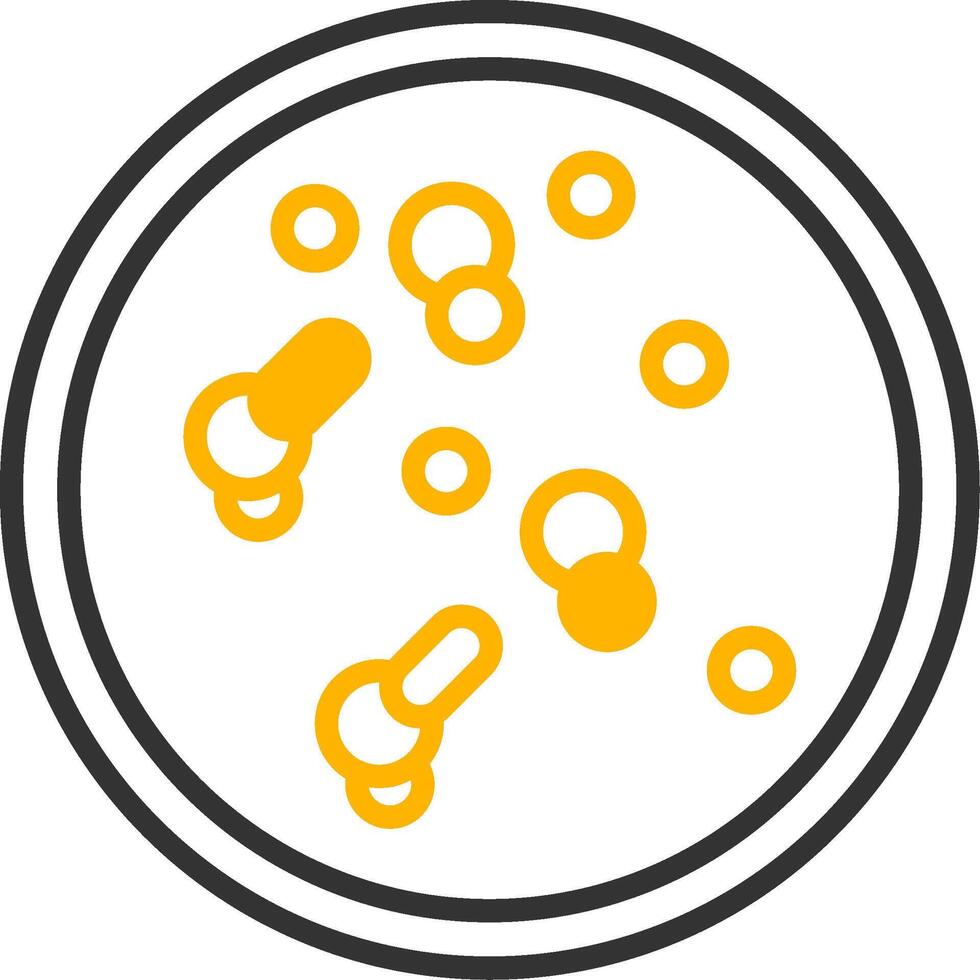 Bifidobacterium infantis Early Life Probiotic Line Two Color vector
