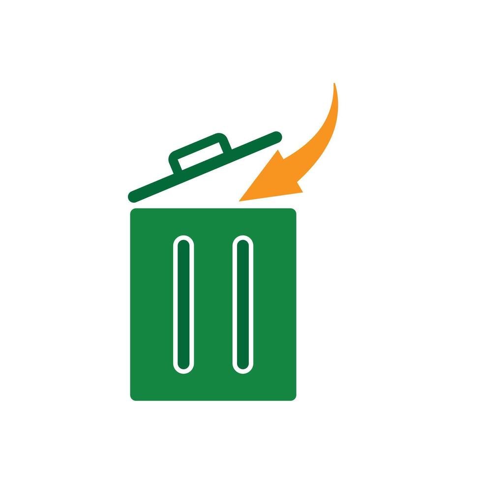 trash icon. throw away trash. recycling symbol. sustainability. reuse web icon, eco-friendly, used goods, green energy, eco vector