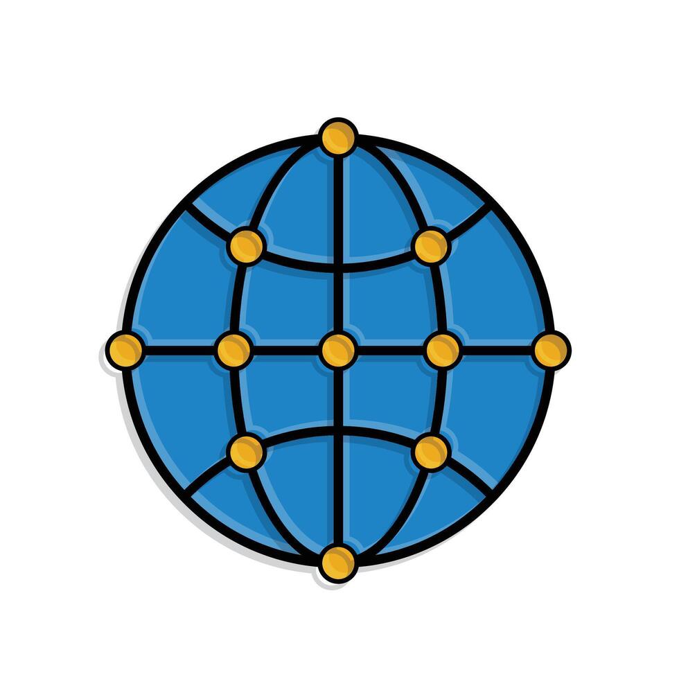 Optimization icon. Network Optimization. globe with connection lines. symbol for Process, automation, productivity896 vector