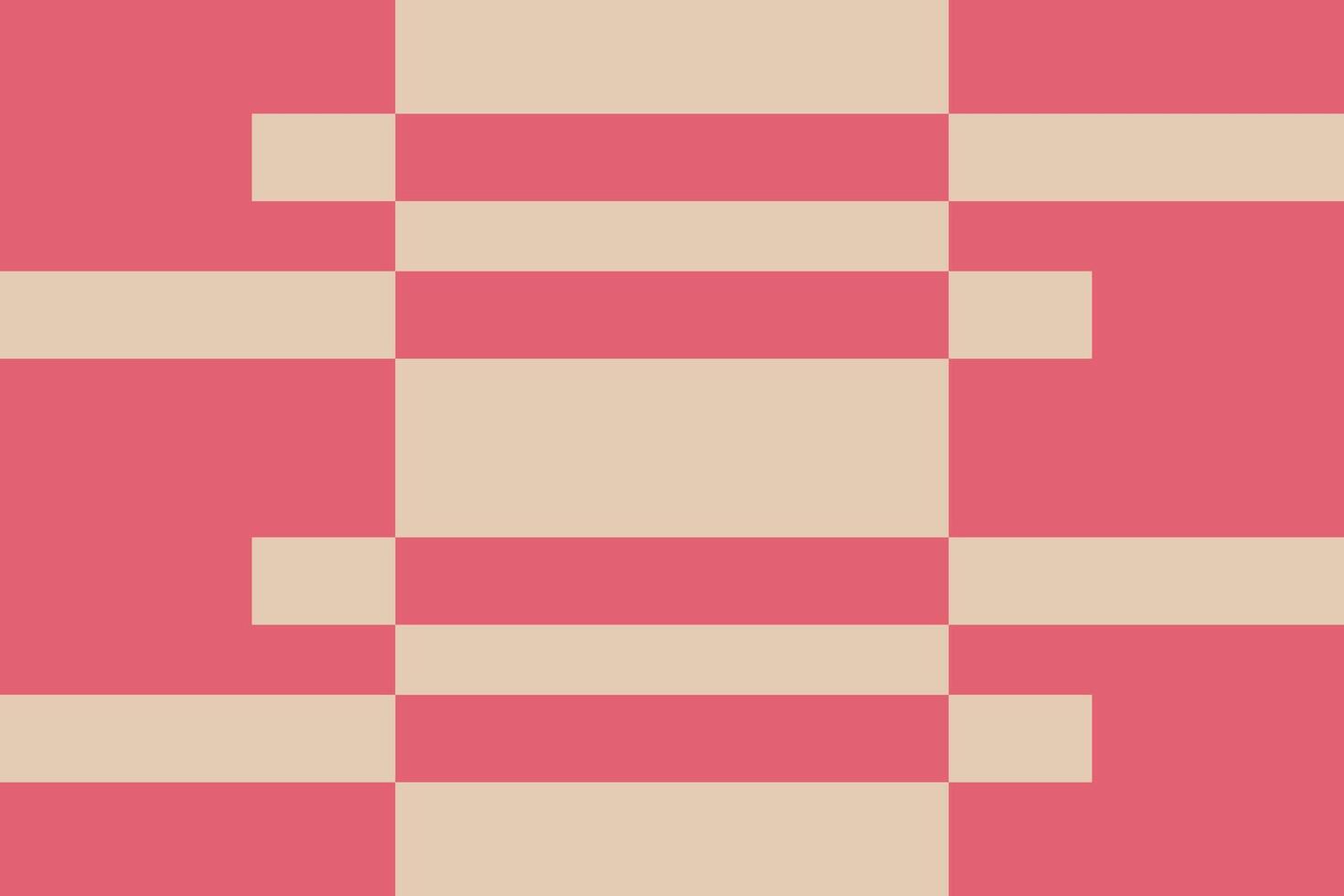A pink and beige background with squares vector