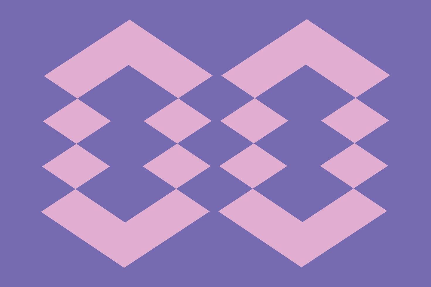 A purple and pink square with squares on it vector