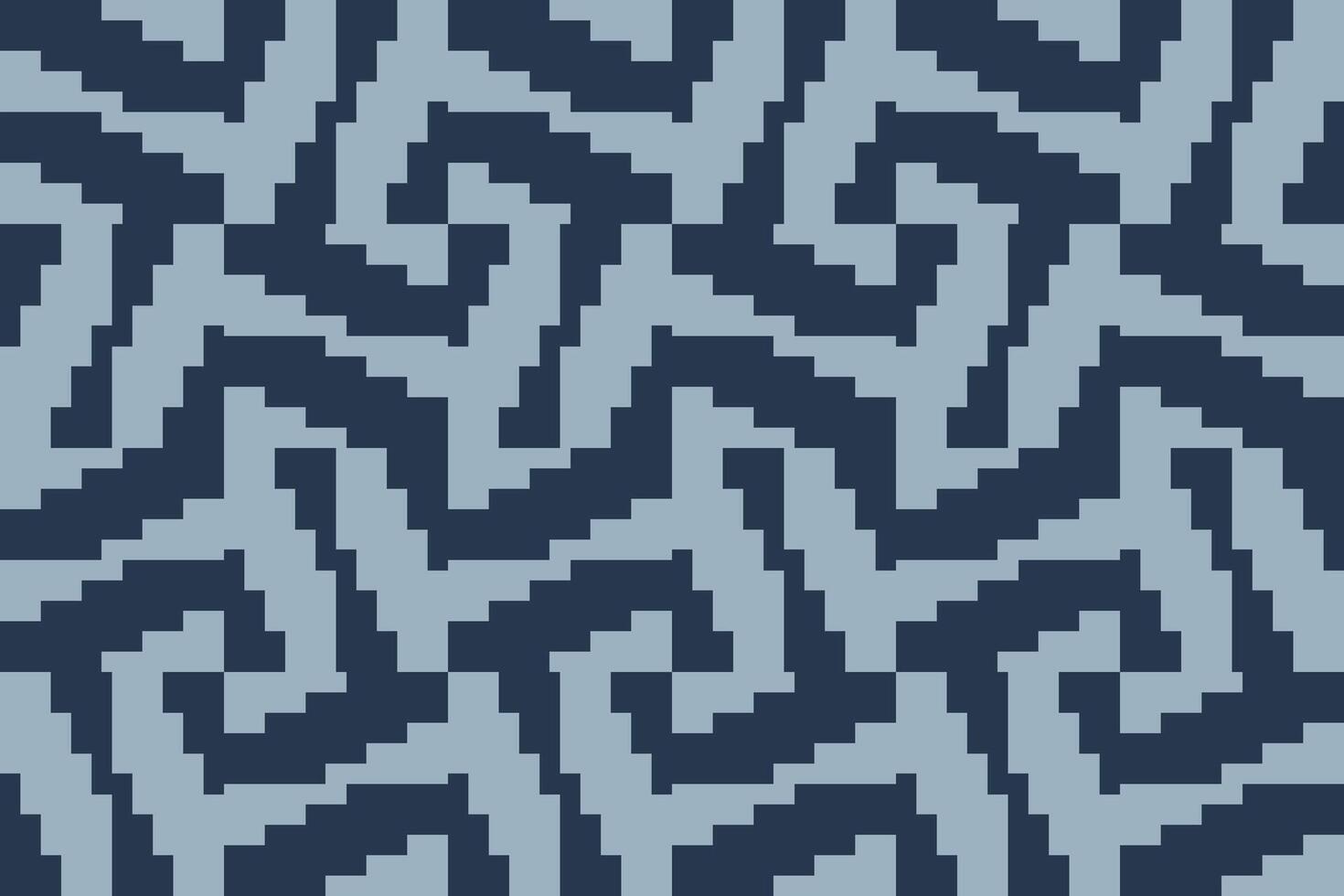 A blue rectangle pattern with a zigzag design background vector
