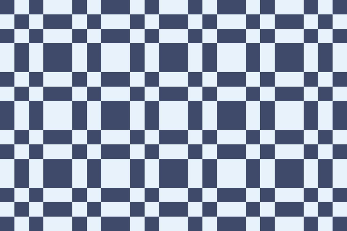 A blue and white checkered fabric pattern vector