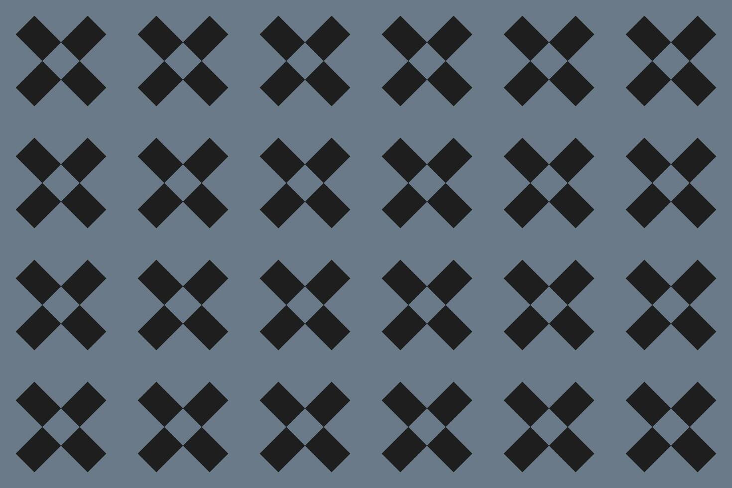 A blue and black pattern with argyle shapes vector