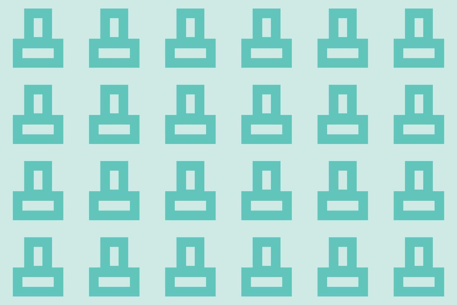 A pattern of squares on a turquoise background vector