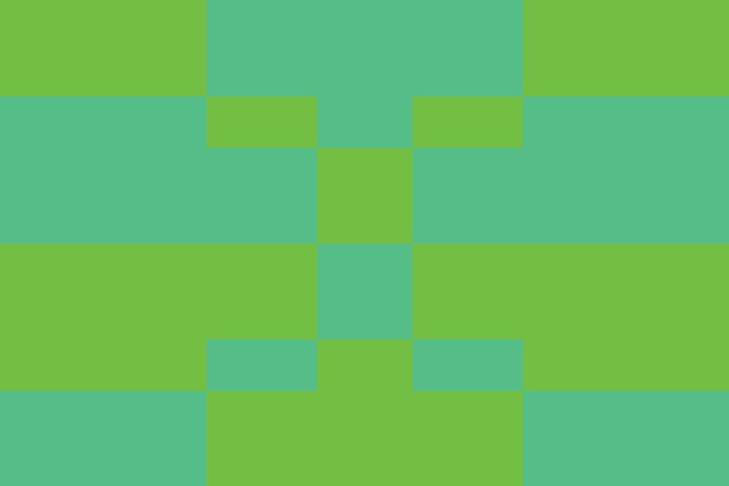 A green and blue square pattern on a white background vector