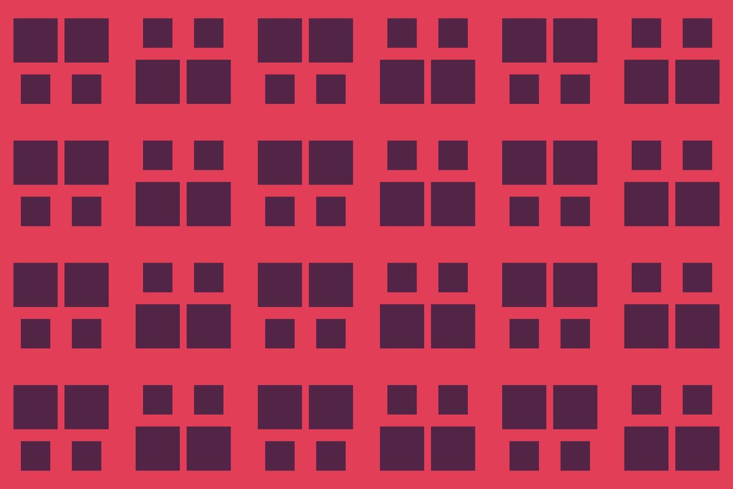 A red and purple pattern with squares vector