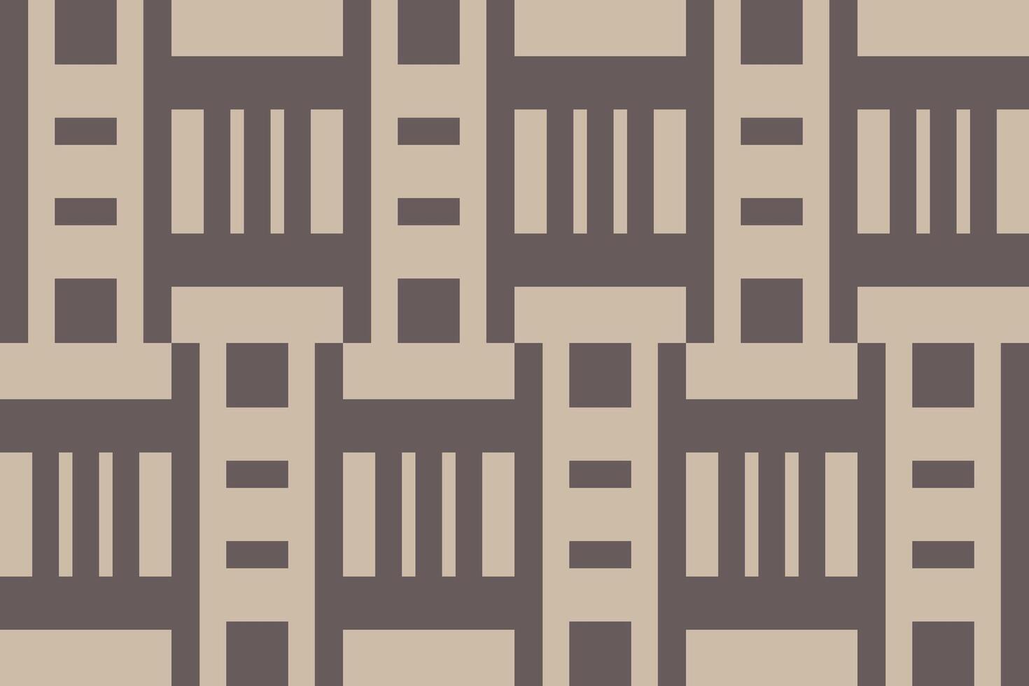 A brown and beige pattern with squares vector