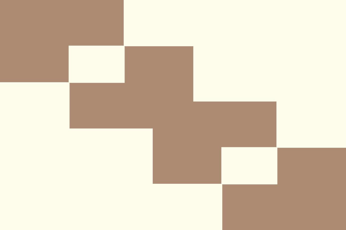 A square pattern with brown and white squares vector