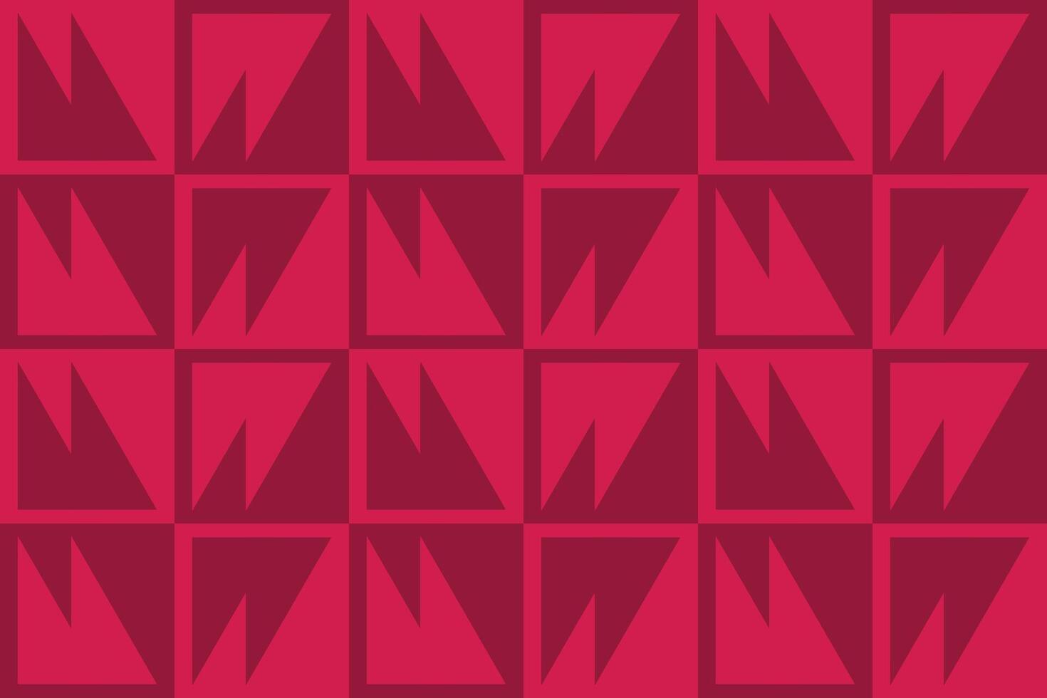 A red and black pattern with triangles vector