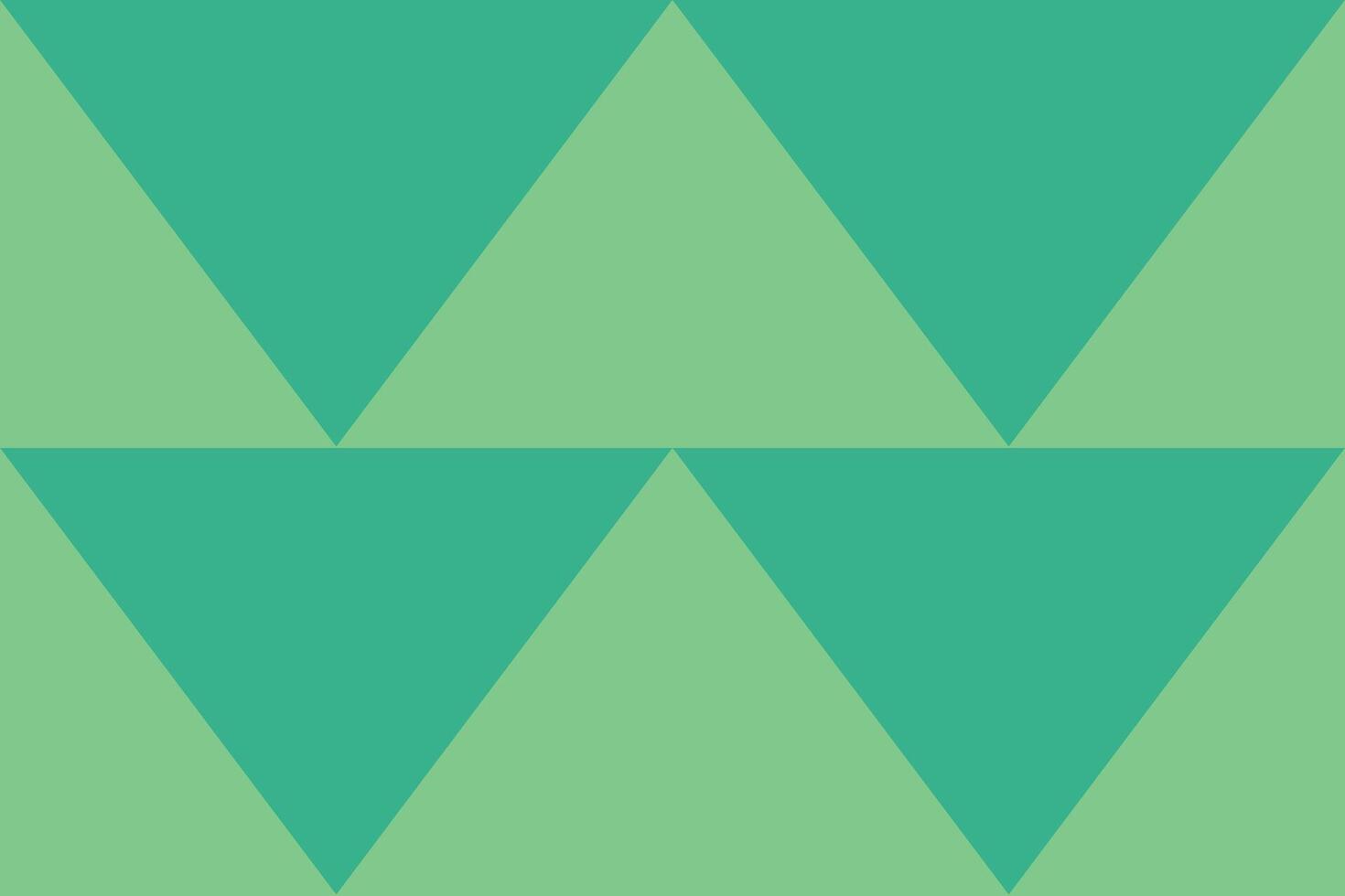 A green and white background with triangles vector