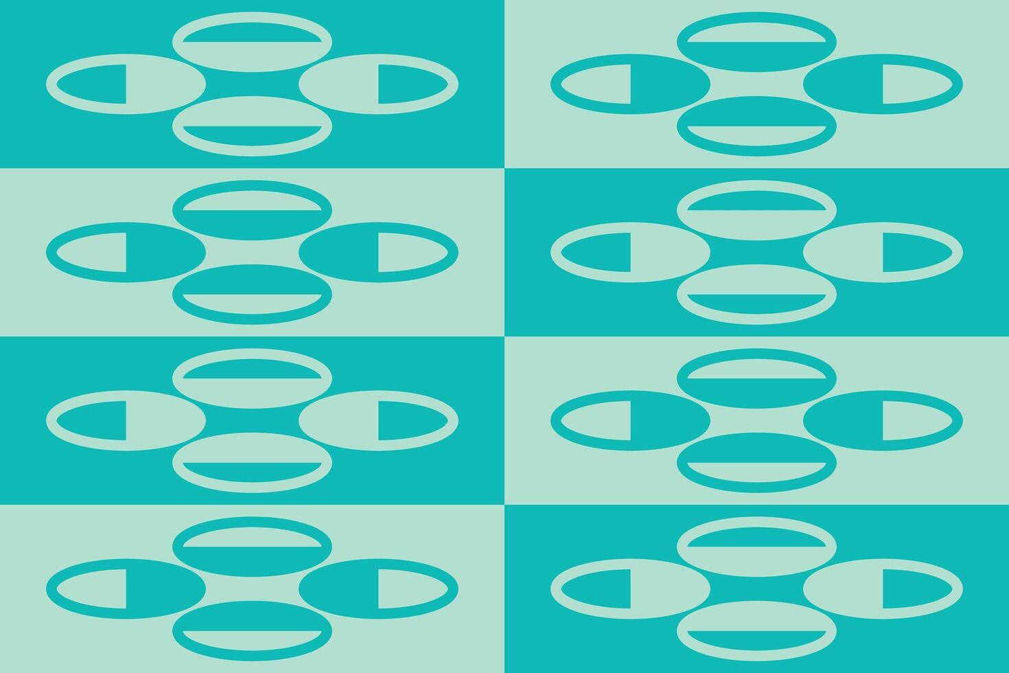 A pattern with circles and circles on it vector