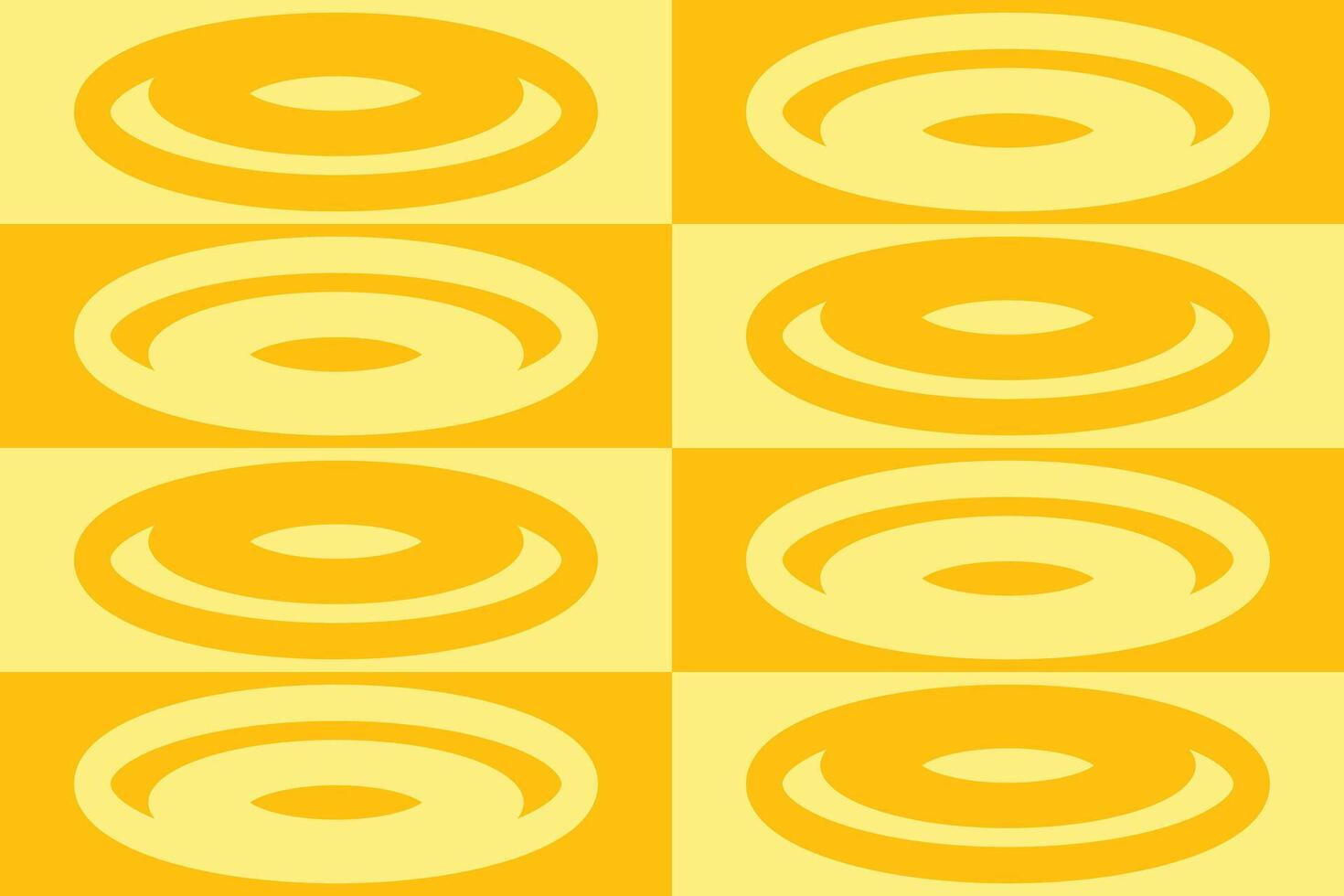A yellow and white pattern with circles on it vector