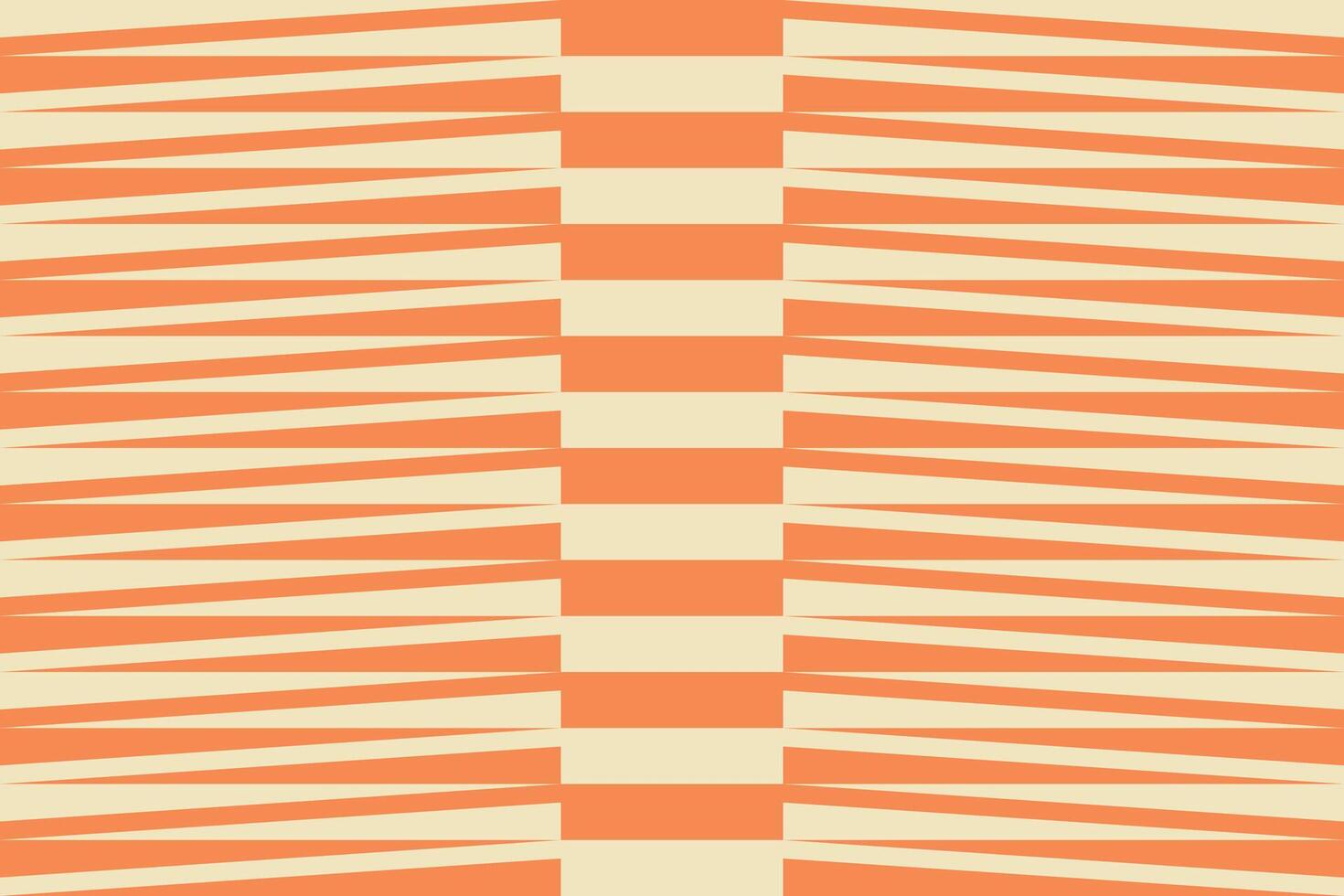 A striped pattern in orange and white vector