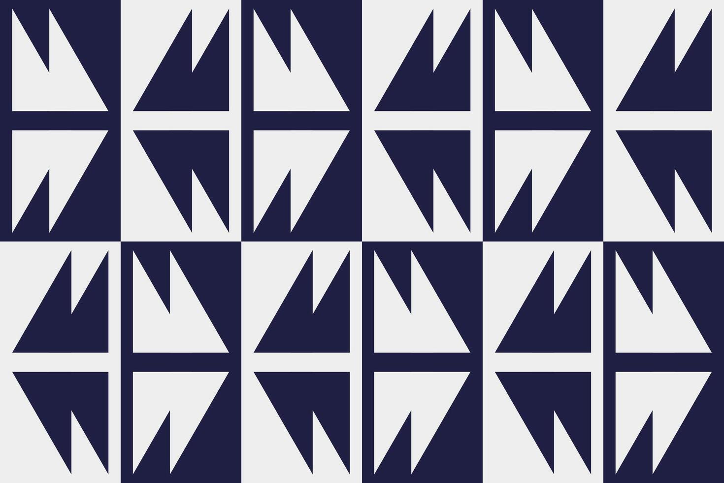 A pattern with white and blue triangles vector