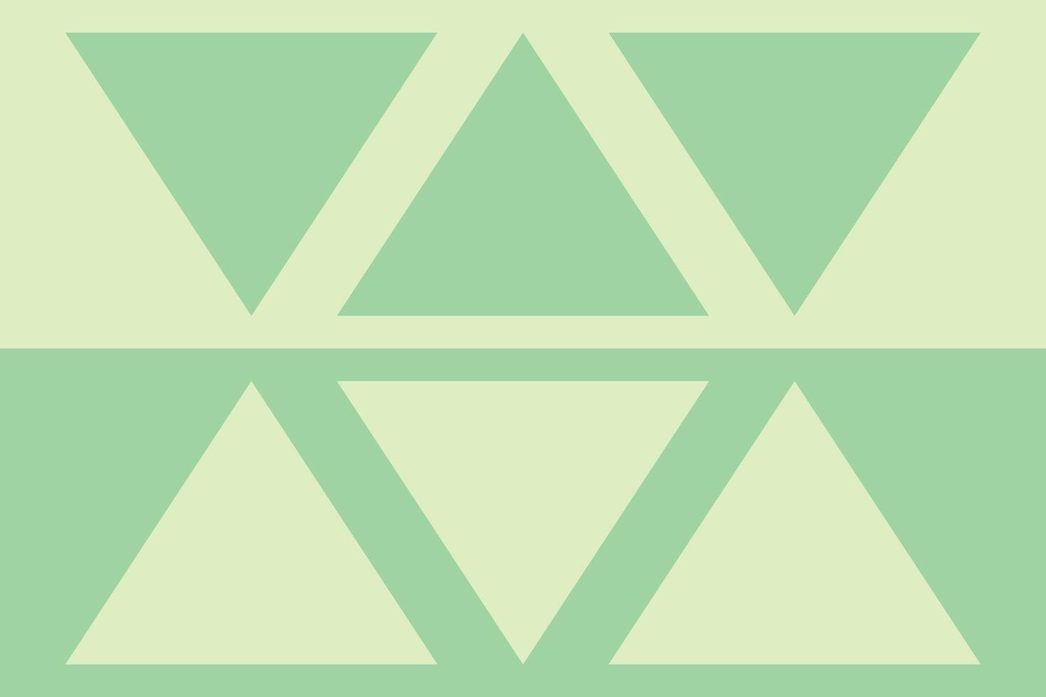 A green and white triangle pattern vector