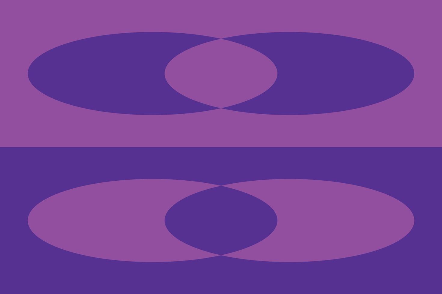Two circles with two different colors on them vector