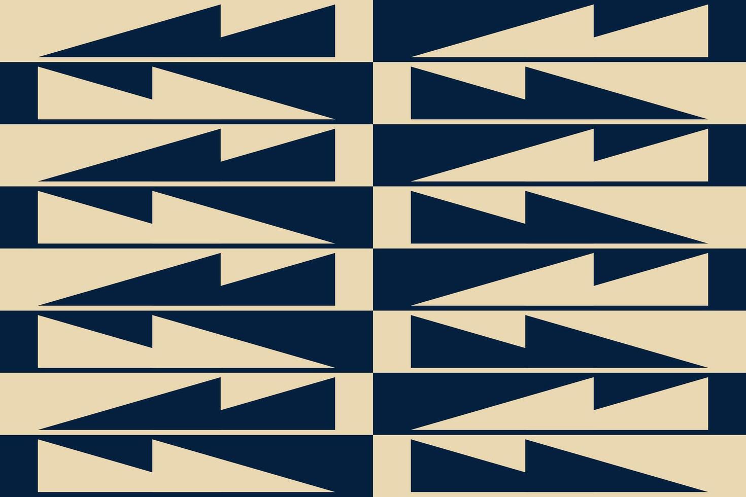 A pattern with blue and tan triangles vector