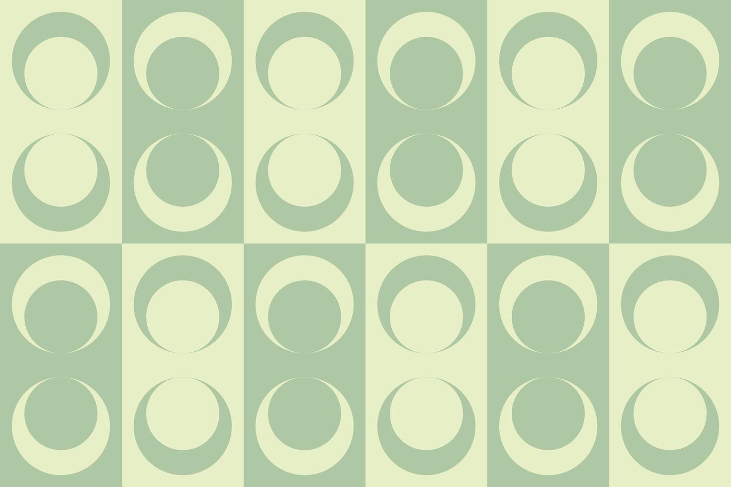 A green and white pattern with circles vector