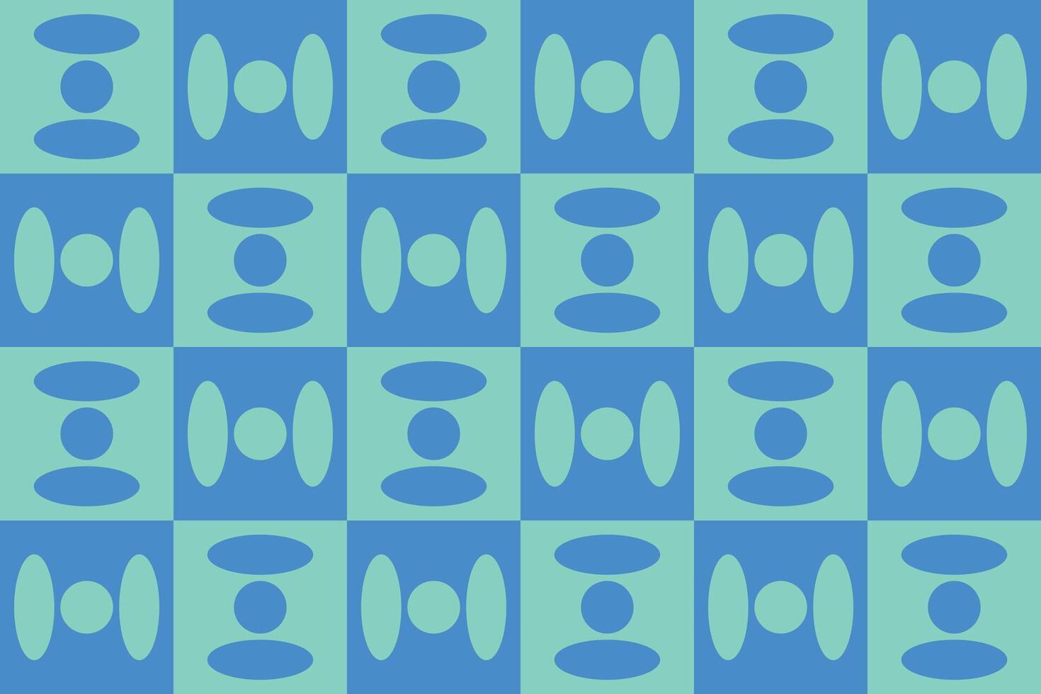 A blue and green pattern with circles vector