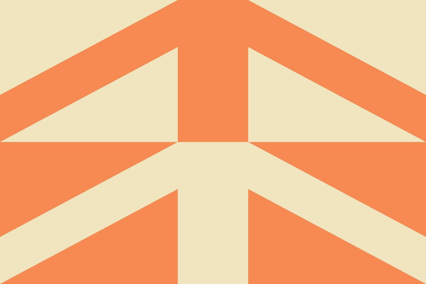 A peace sign in orange and white vector