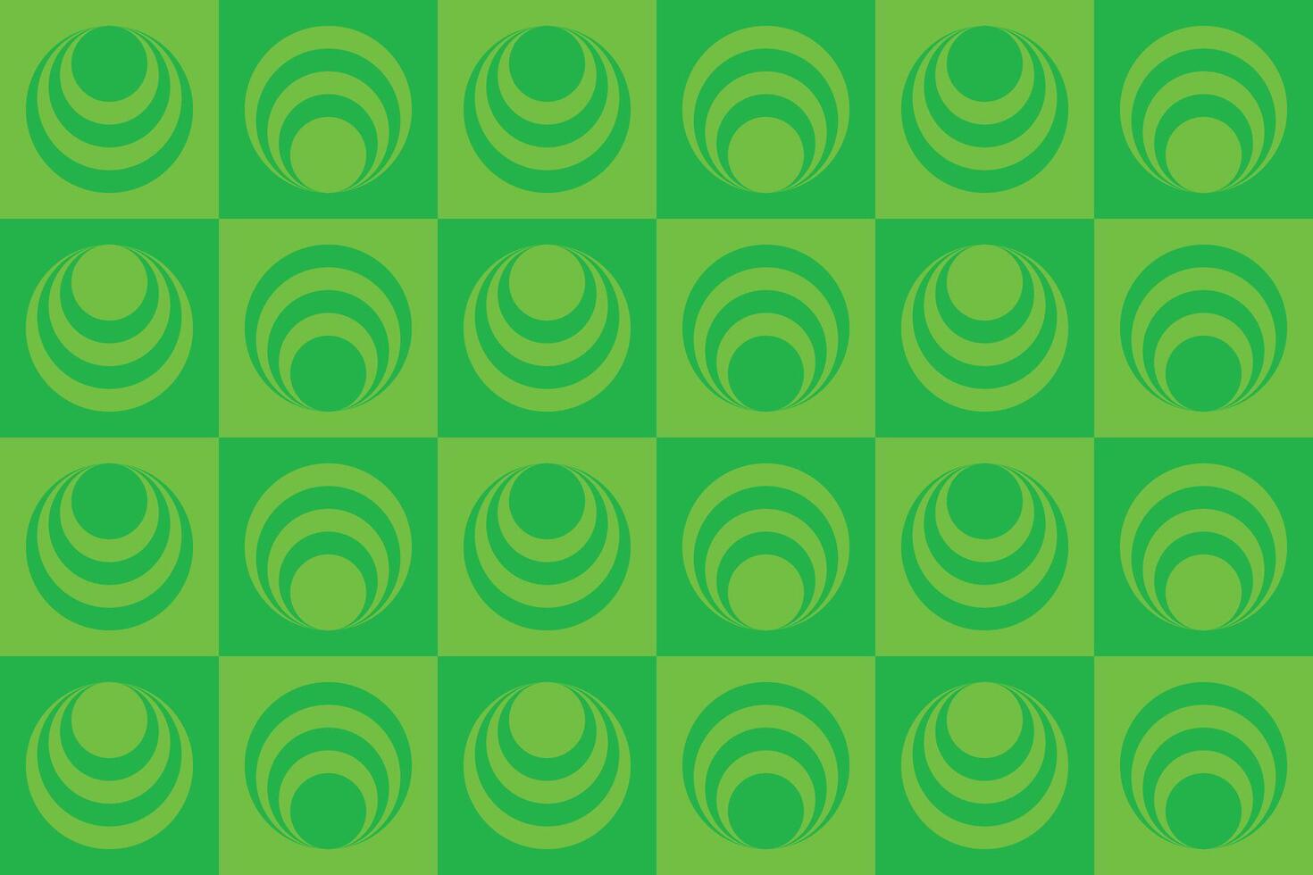 Green circles on a checkered background vector