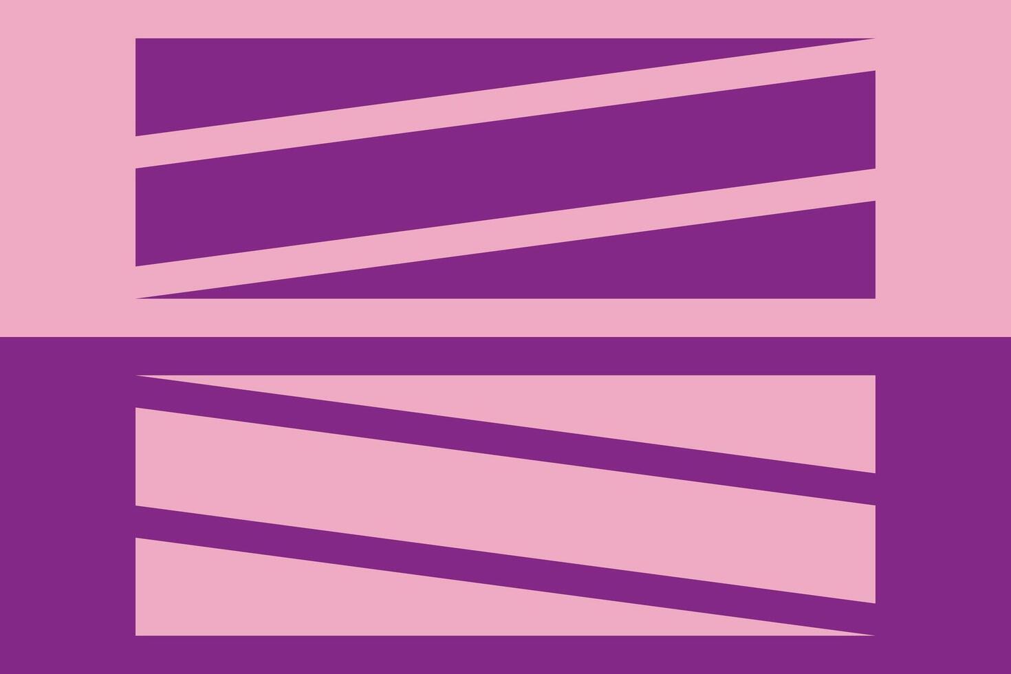Two purple and pink squares with a diagonal line vector
