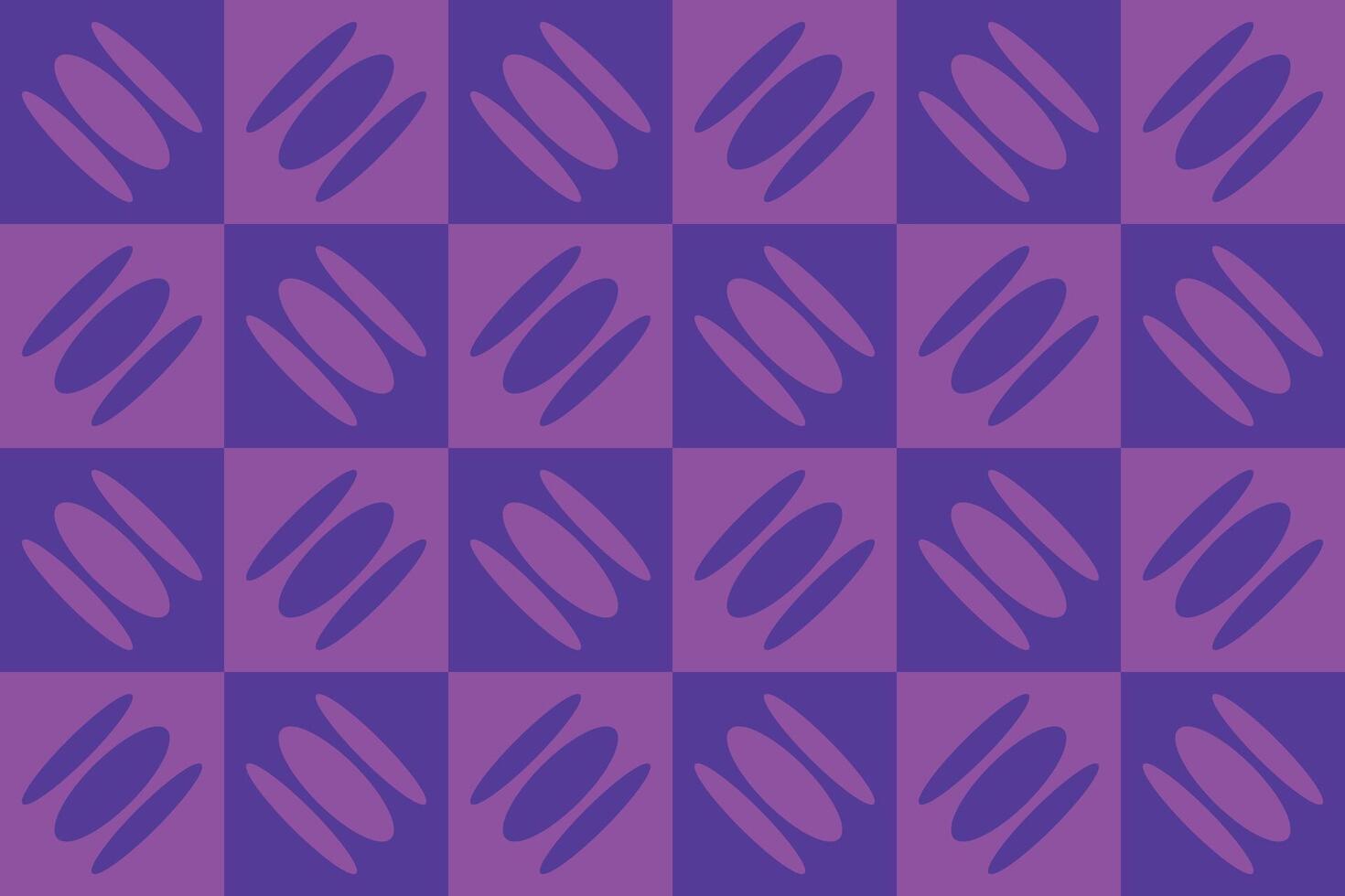 A purple and gray checkered background with a pattern of circles vector