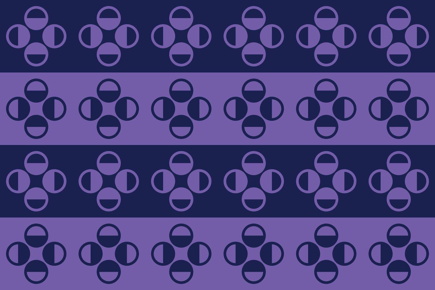 A purple and black pattern with circles on it vector