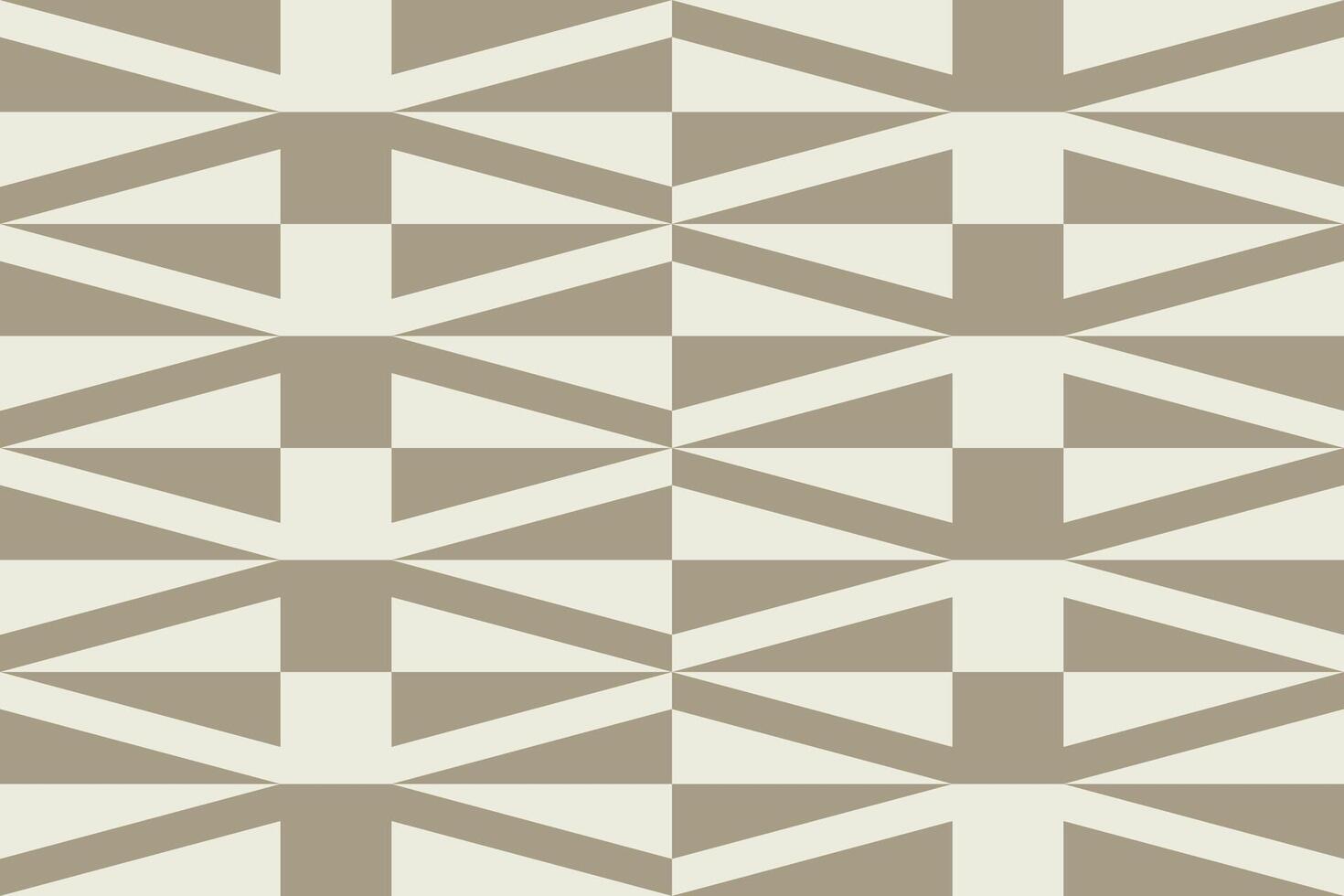 A pattern with geometric shapes in beige and white vector