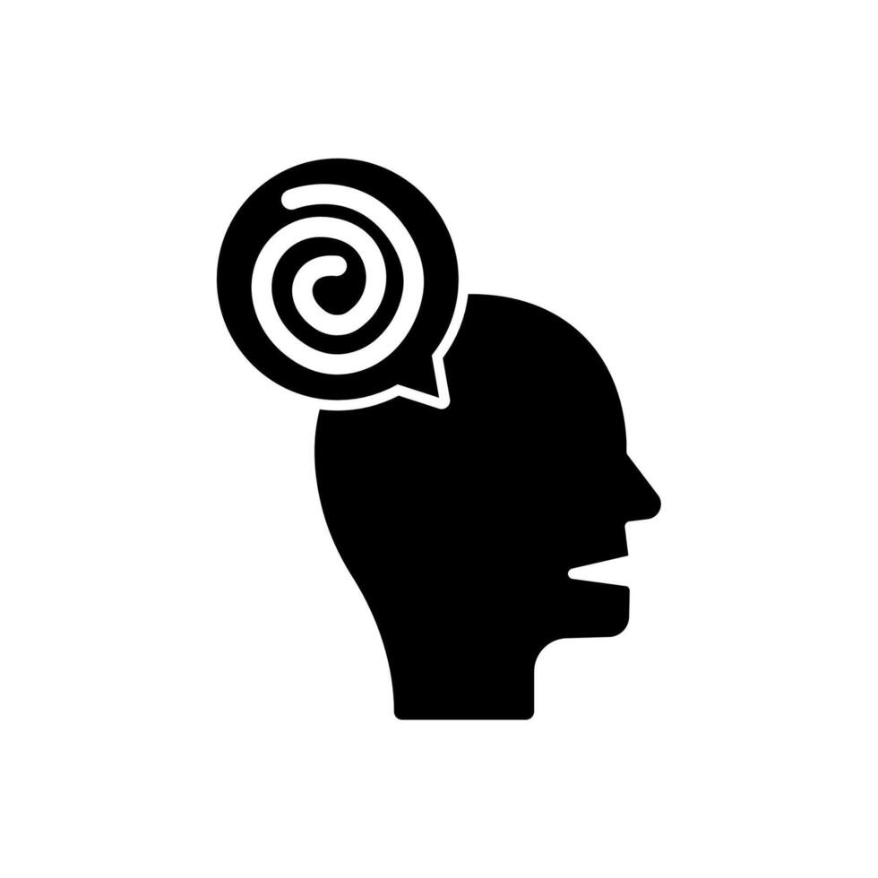Icon a psychology, isolated against a clean background.. vector