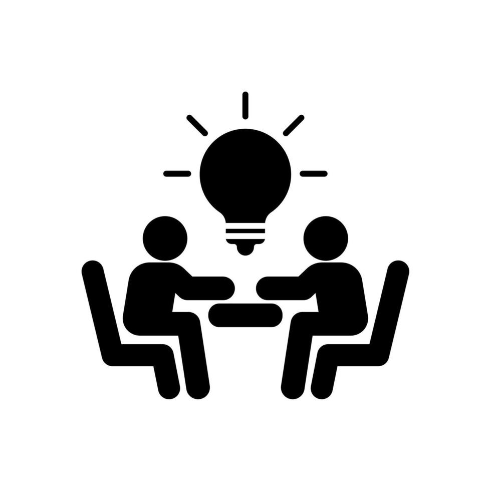 Icon a brainstorming., vector