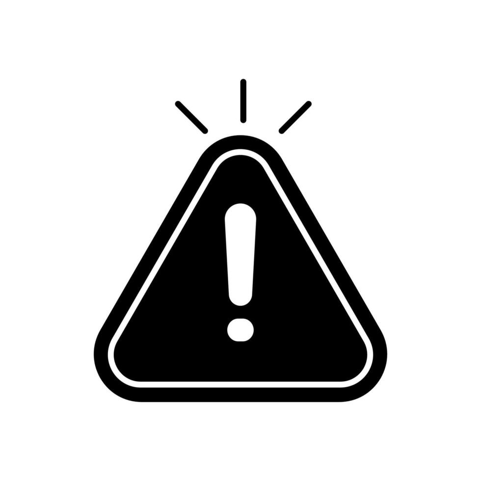 Icon a hazard, isolated against a clean background vector