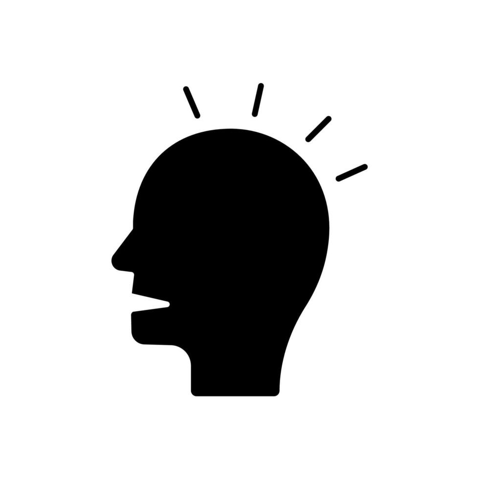 Icon a consciousness, isolated against a clean background vector