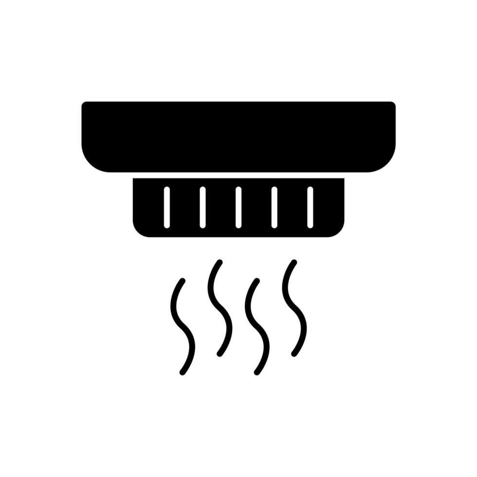 Icon a smoke detector, isolated against a clean background. vector