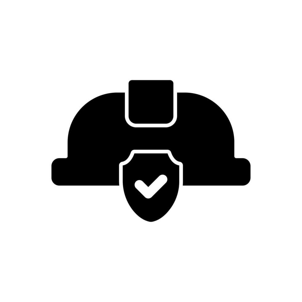 Icon a hard hat vector