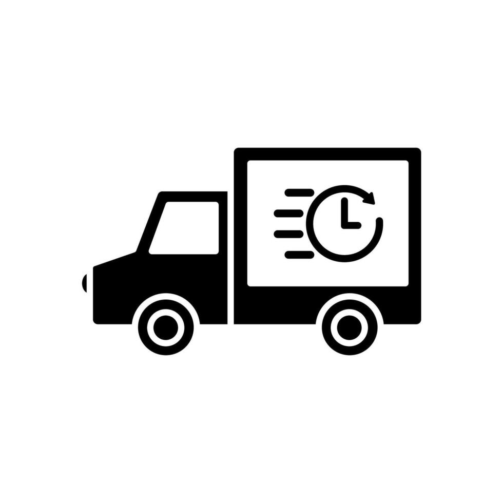 Icon a deliver, isolated against a clean background. vector