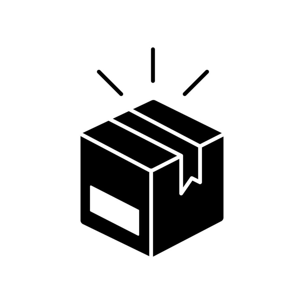 Icon a parcel vector
