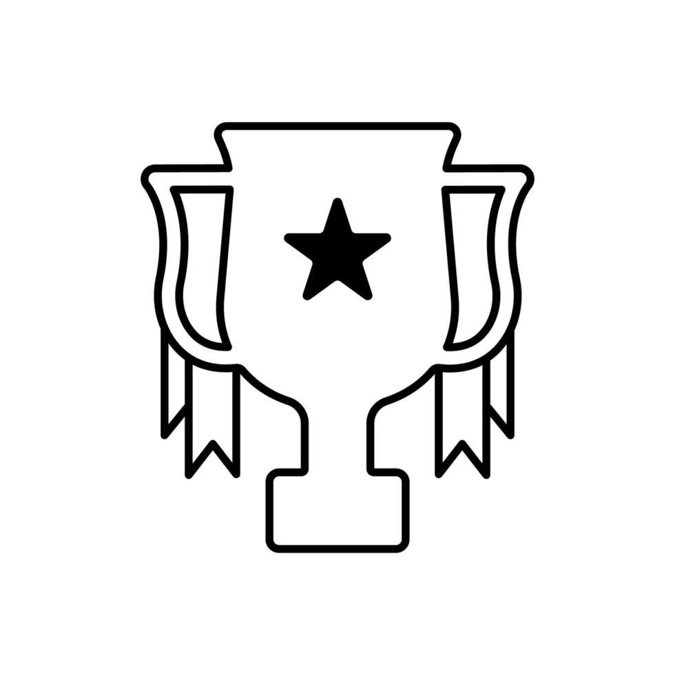 Icon a trophy vector