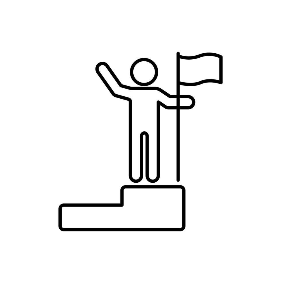 Icon a victory, isolated against a clean background vector