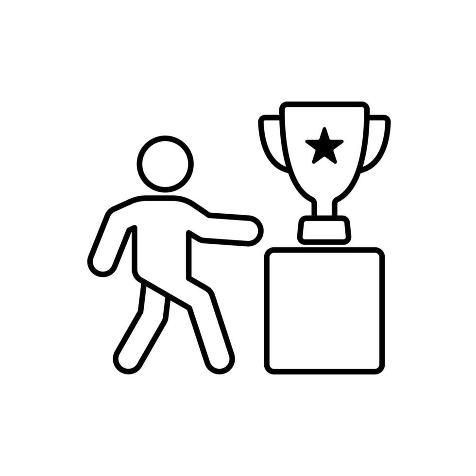 Icon a achievement, isolated against a clean background vector
